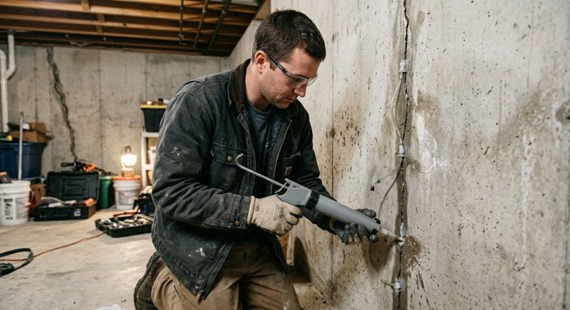 Basement Crack Repair in Anacortes, WA