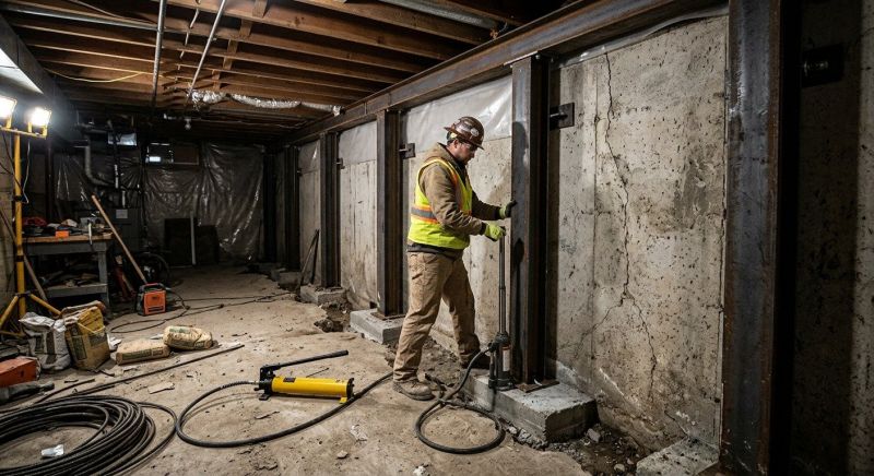 Basement Stabilization in Anacortes, WA