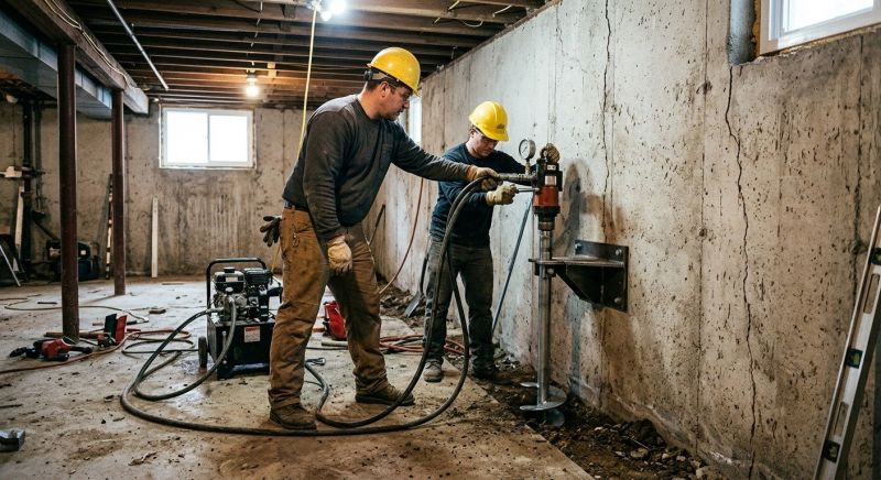 Basement Stabilization in Anacortes, WA