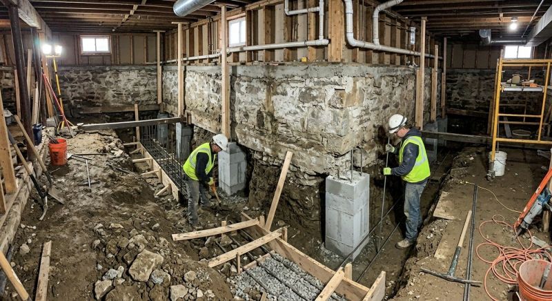 Basement Underpinning in Anacortes, WA