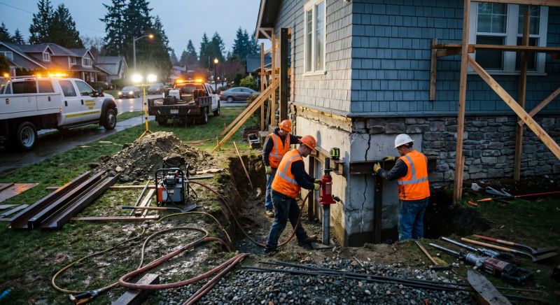 Building Foundation Repair in Stanwood, WA