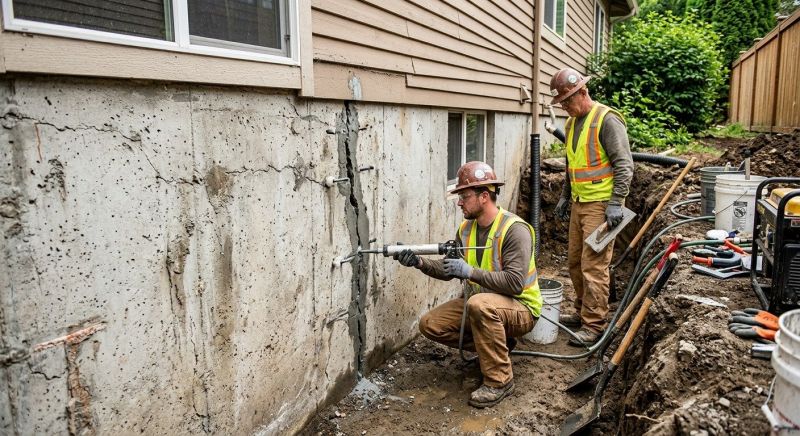 Cracked Foundation Repair in Bellingham, WA
