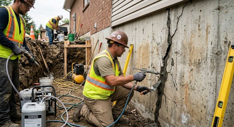 Cracked Foundation Repair in Bellingham, WA