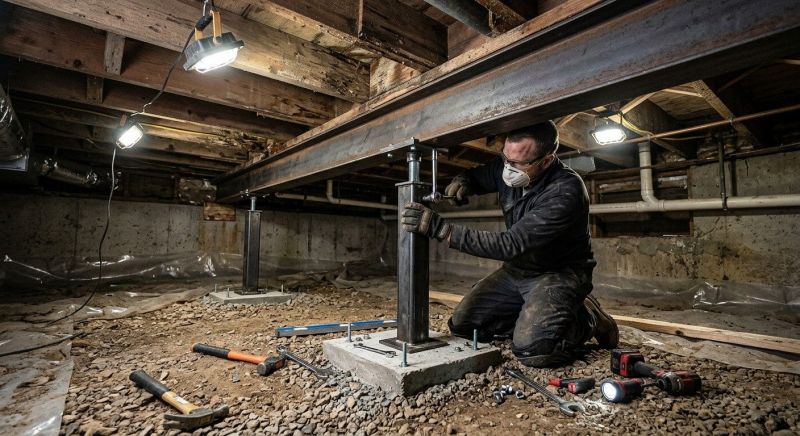 Crawlspace Structural Repair in Anacortes, WA