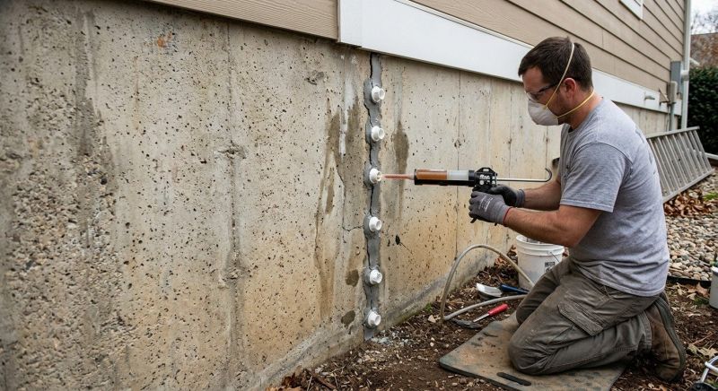 Foundation Crack Sealing in Anacortes, WA