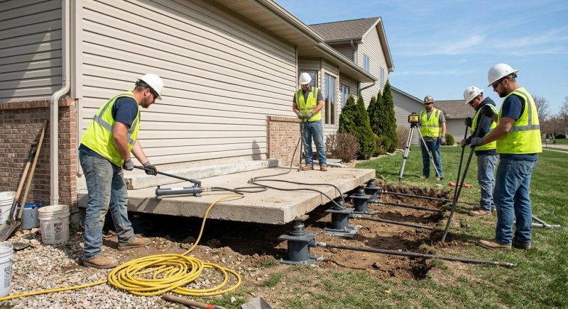 Foundation Lifting in Eastsound, WA