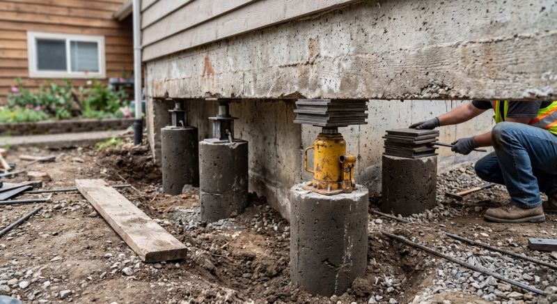Foundation Pier Leveling in Anacortes, WA