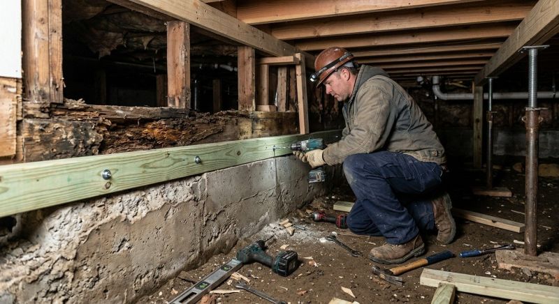 Sinking Foundation Repair in Bellingham, WA