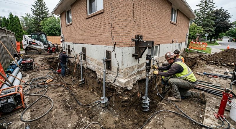 Sinking Foundation Repair in Anacortes, WA