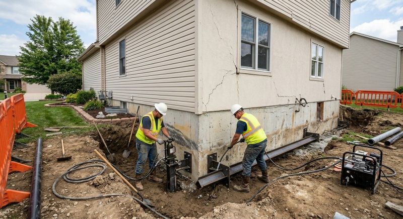 Sinking Foundation Repair in Whatcom County, WA